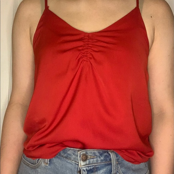 Red Satin Suzy Shoet Camisole - Picture 3 of 5